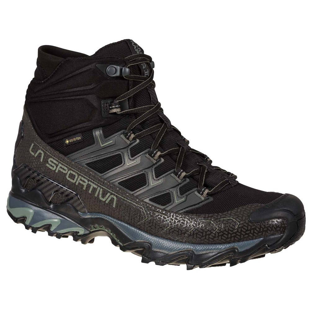 Botas de Montaña La Sportiva Ultra Raptor II Mid Wide GTX Hombre Negras Chile-4893620